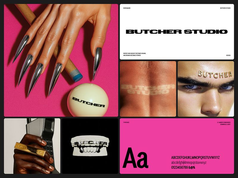 Butcher.studio Brand Identity: Wordmark, Color, Type