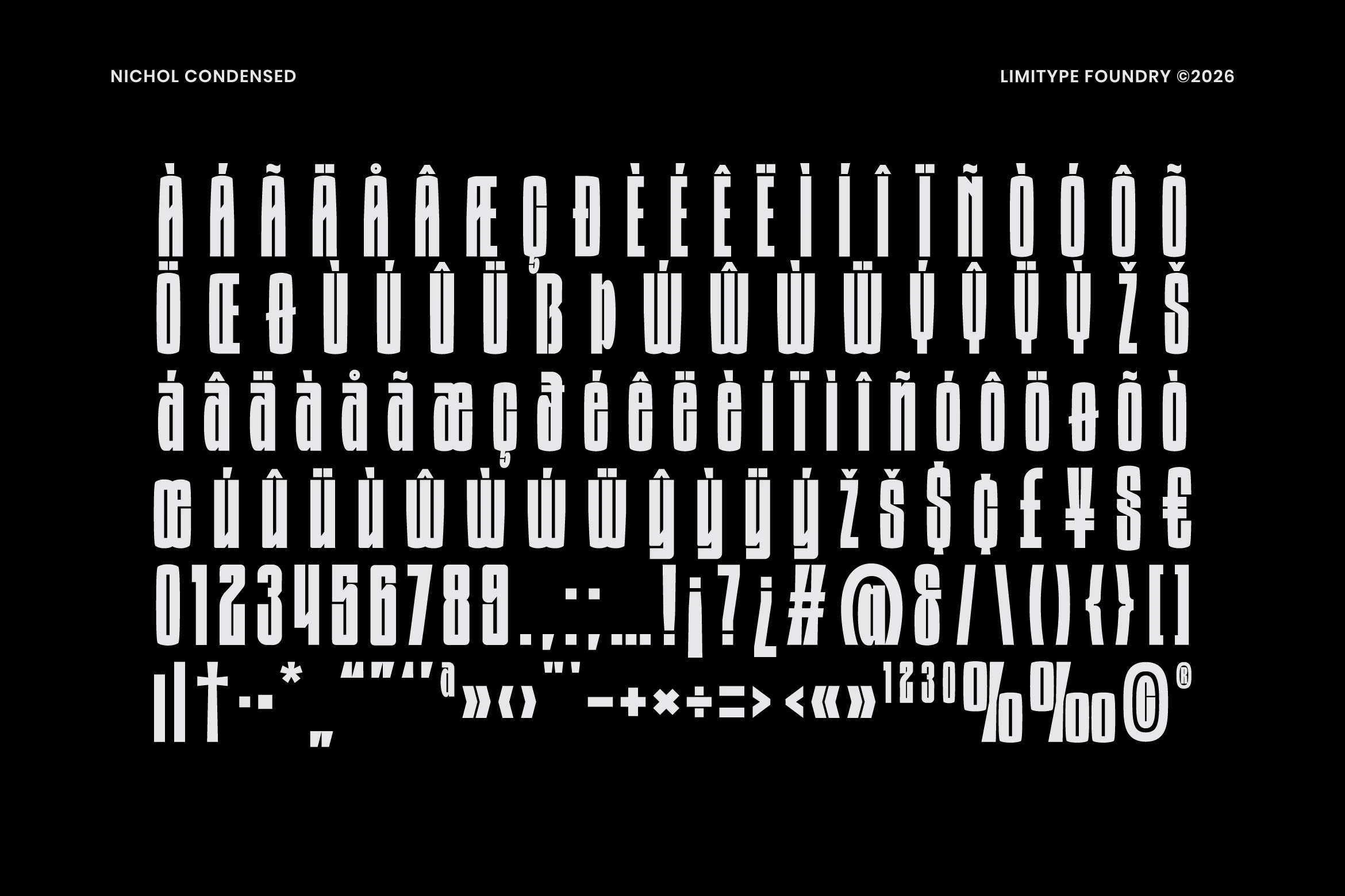 Nichol - Condensed Bold Font Image 9