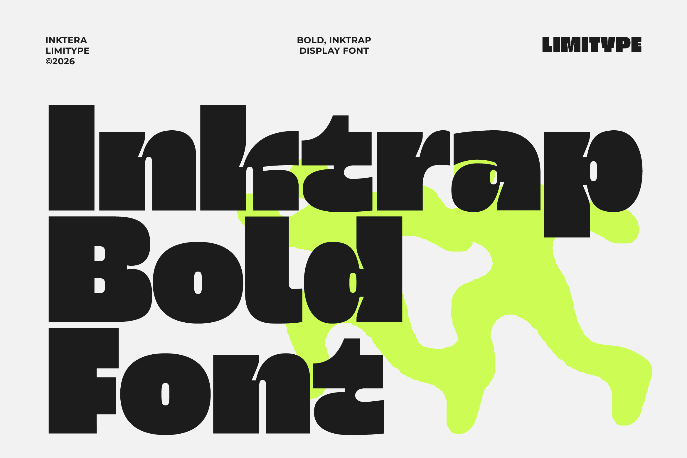 Inktera - Bold Inktrap Font Image 0