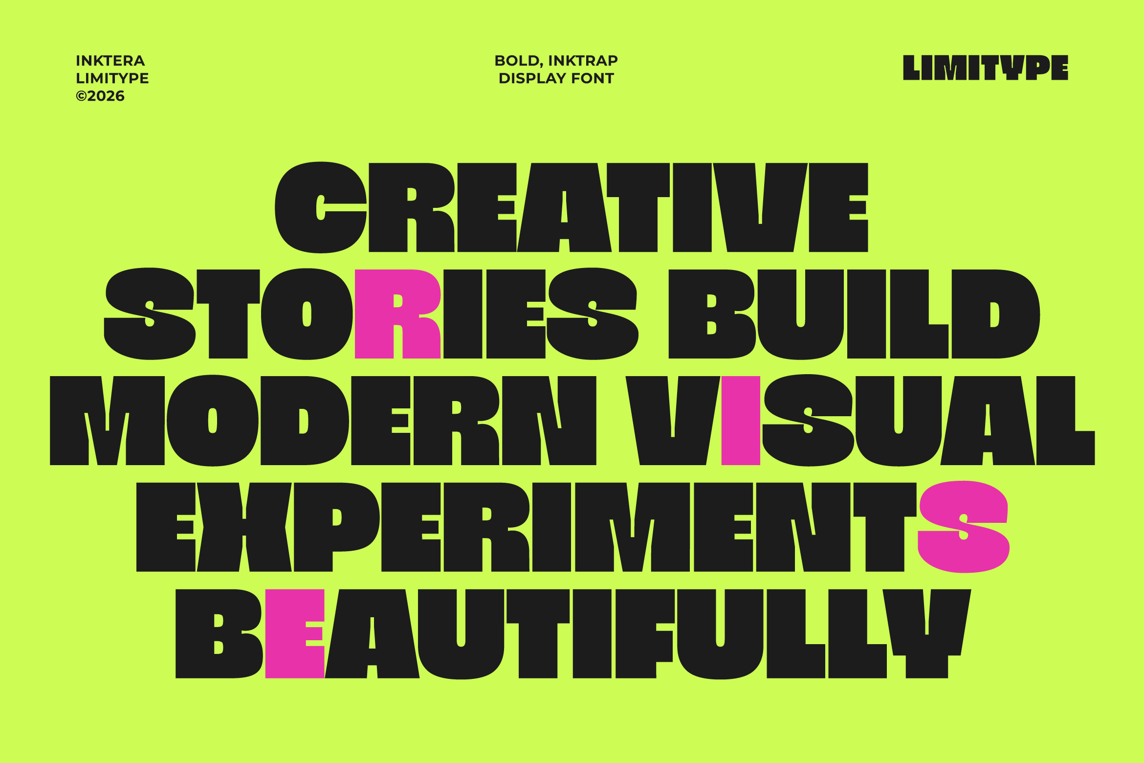 Inktera - Bold Inktrap Font Image 2