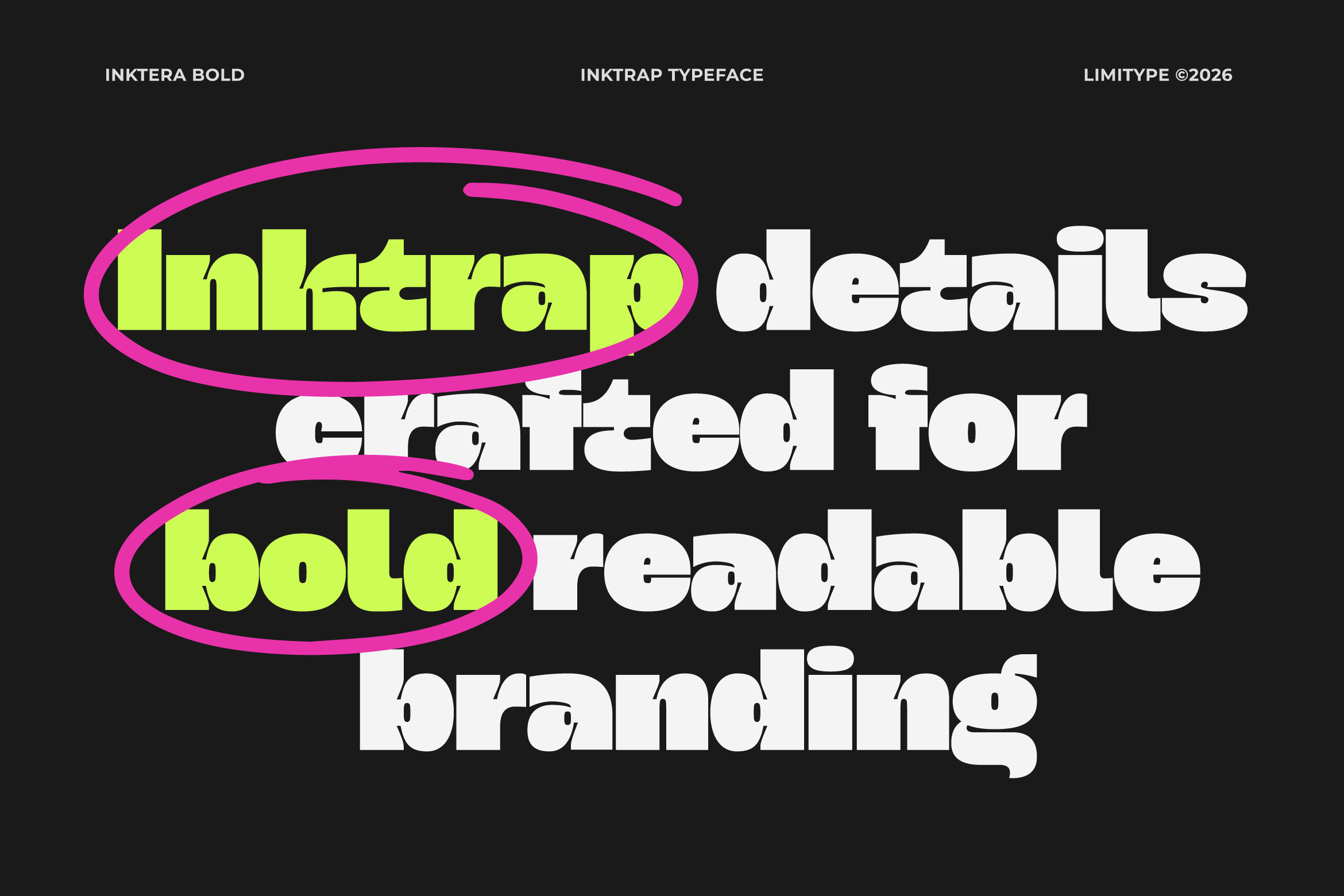 Inktera - Bold Inktrap Font Image 4