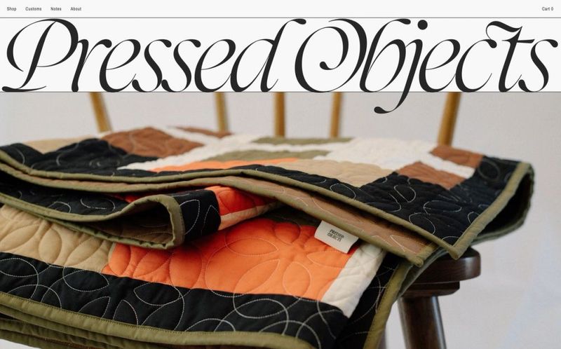 Website: Pressed Objects