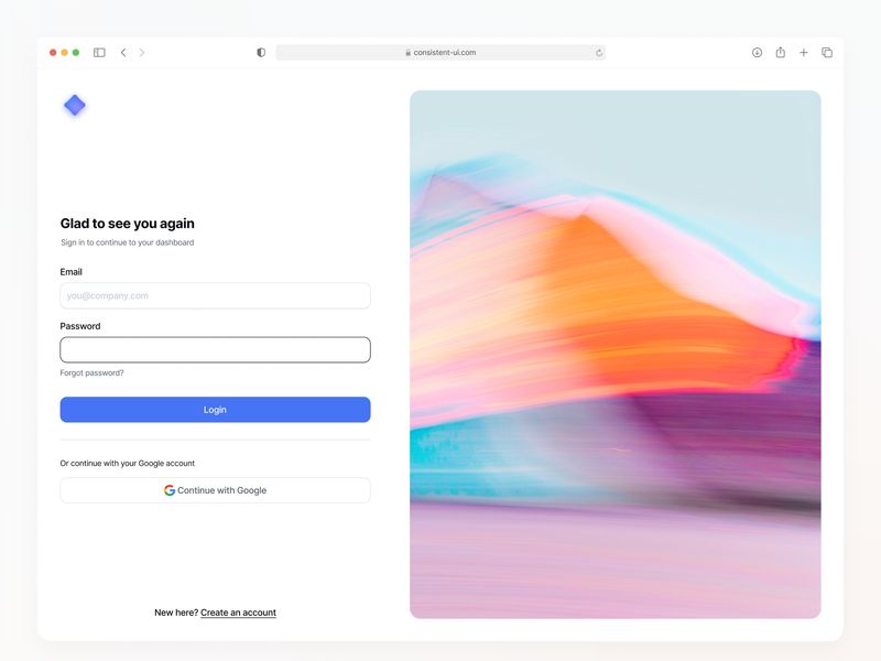 Login - Consistent UI