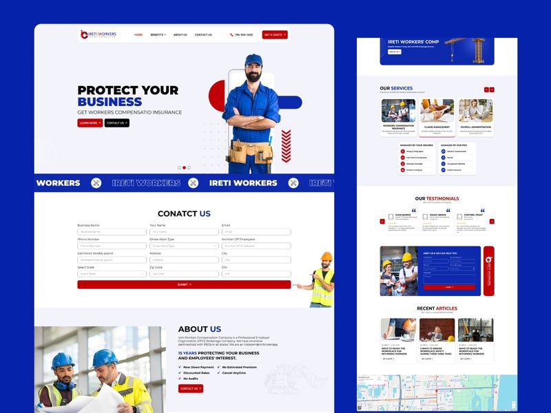IRETI Workers' Comp | Workers Compensation Website Design
