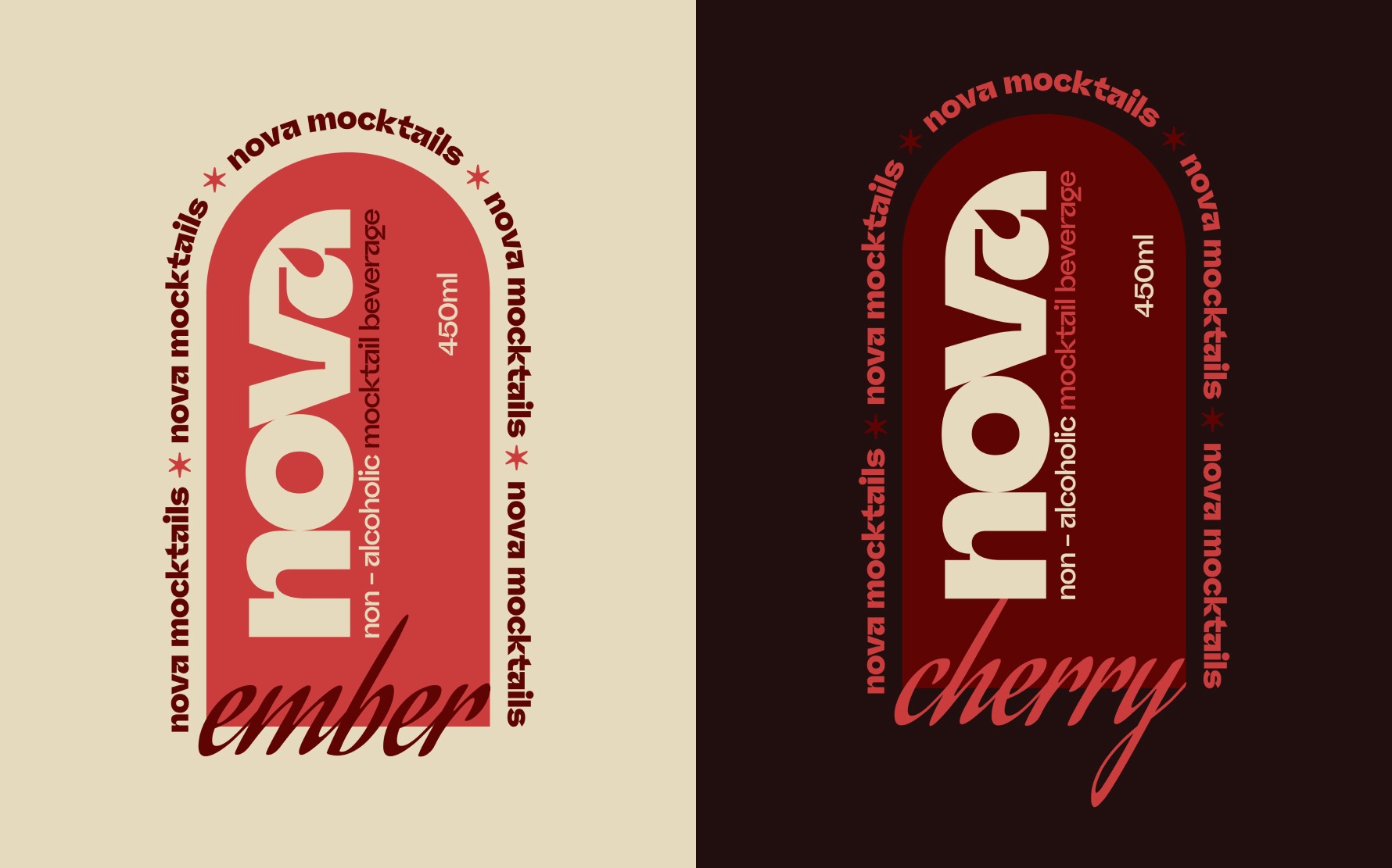 Nova Mocktails 🍸Logo & Label Design Image 2