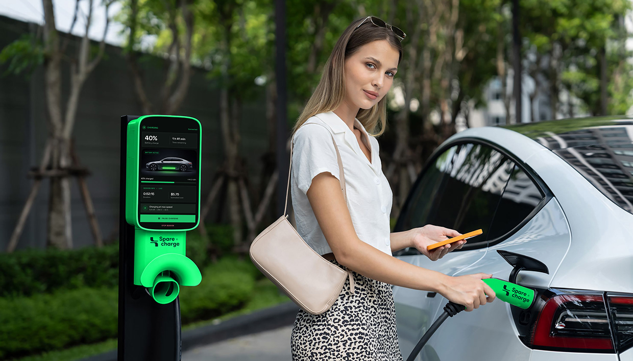 SpareCharge | Peer-to-Peer EV Charging Brand Identity Image 4