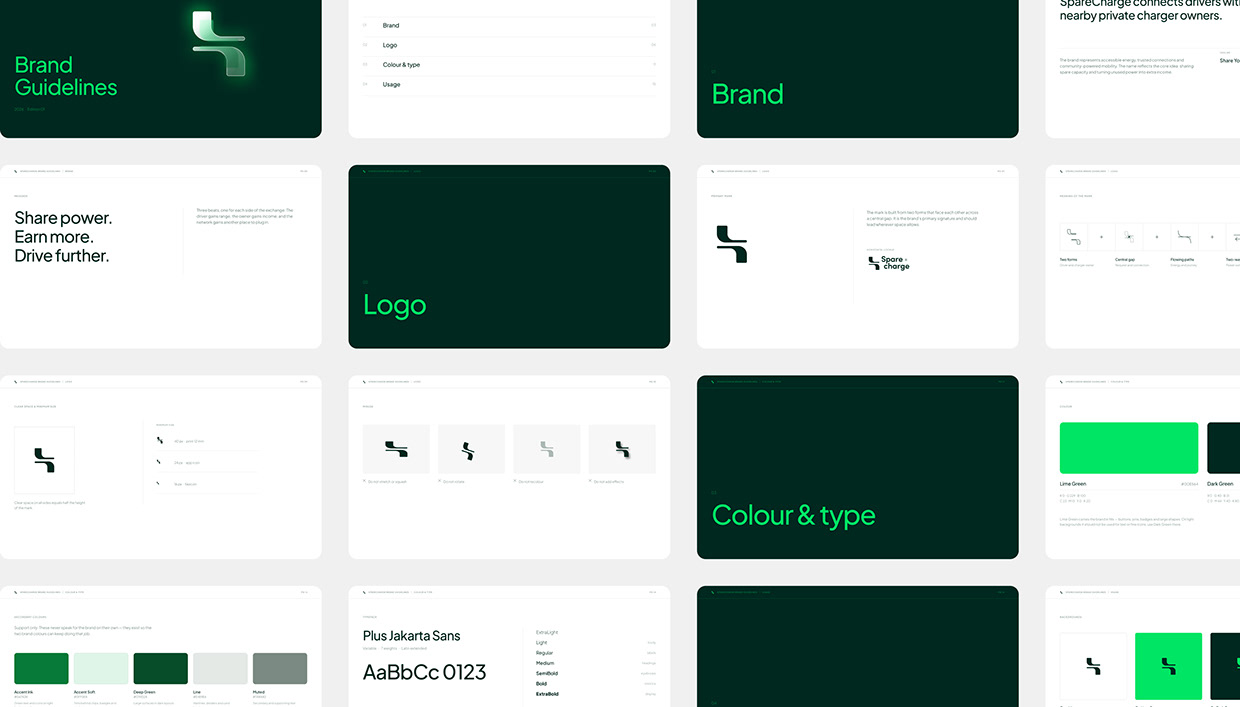 SpareCharge | Peer-to-Peer EV Charging Brand Identity Image 13