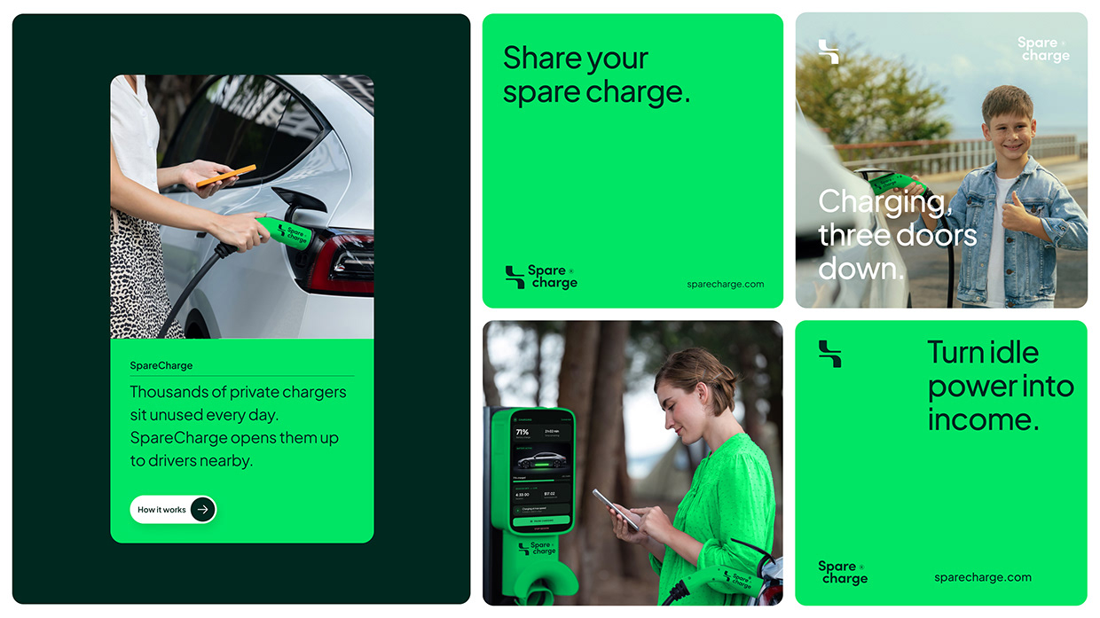 SpareCharge | Peer-to-Peer EV Charging Brand Identity Image 25