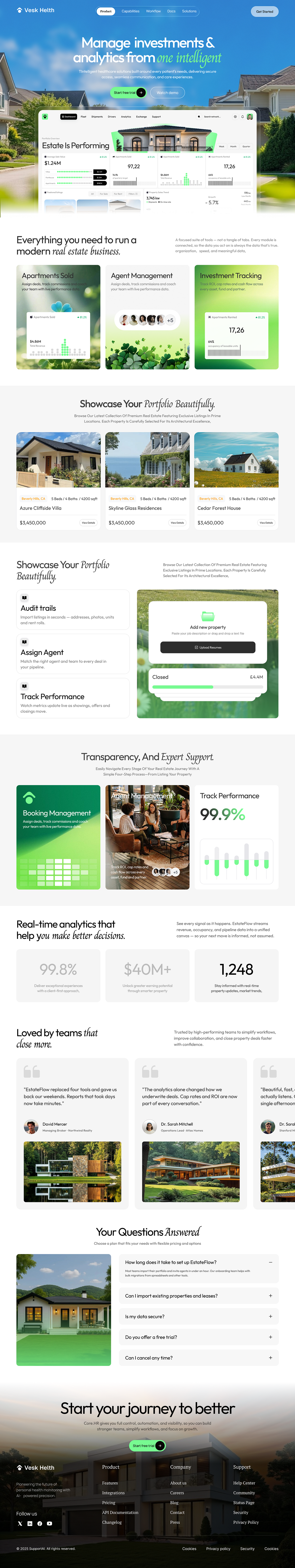 Real Estate Investment Analytics & Property Management Website Image 1