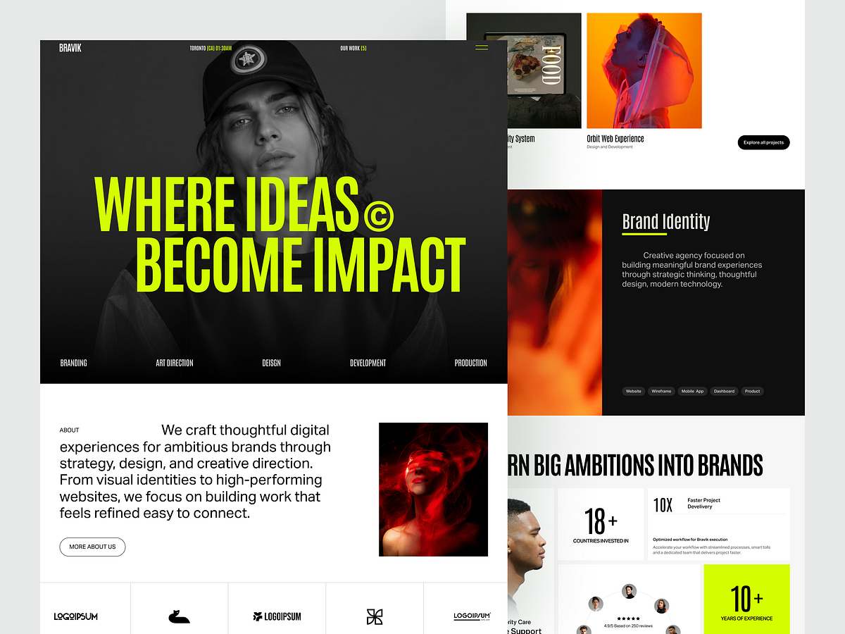 Creative Agency Website — Branding & Digital Experience