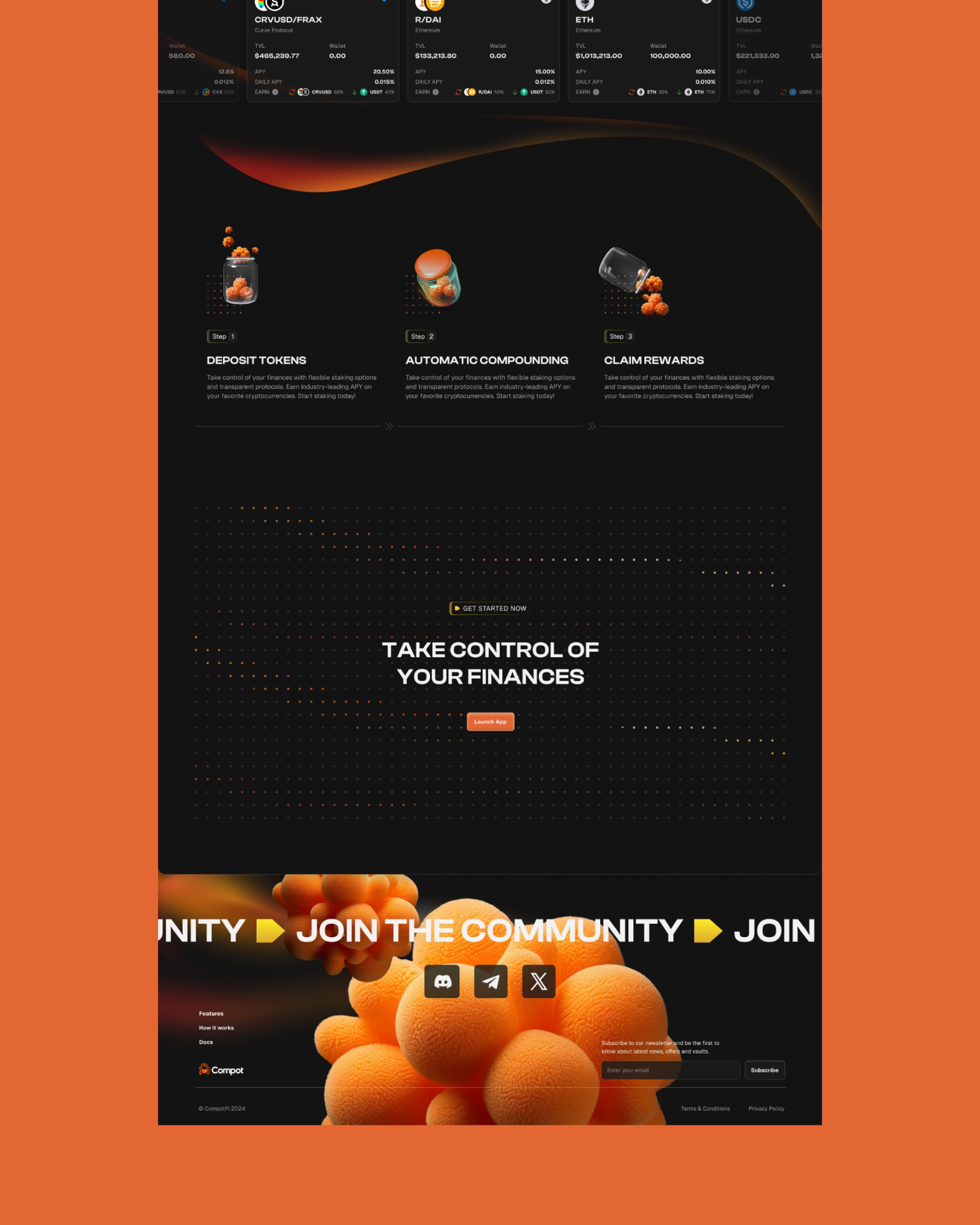 CompotFi - DeFi Website Design Image 0