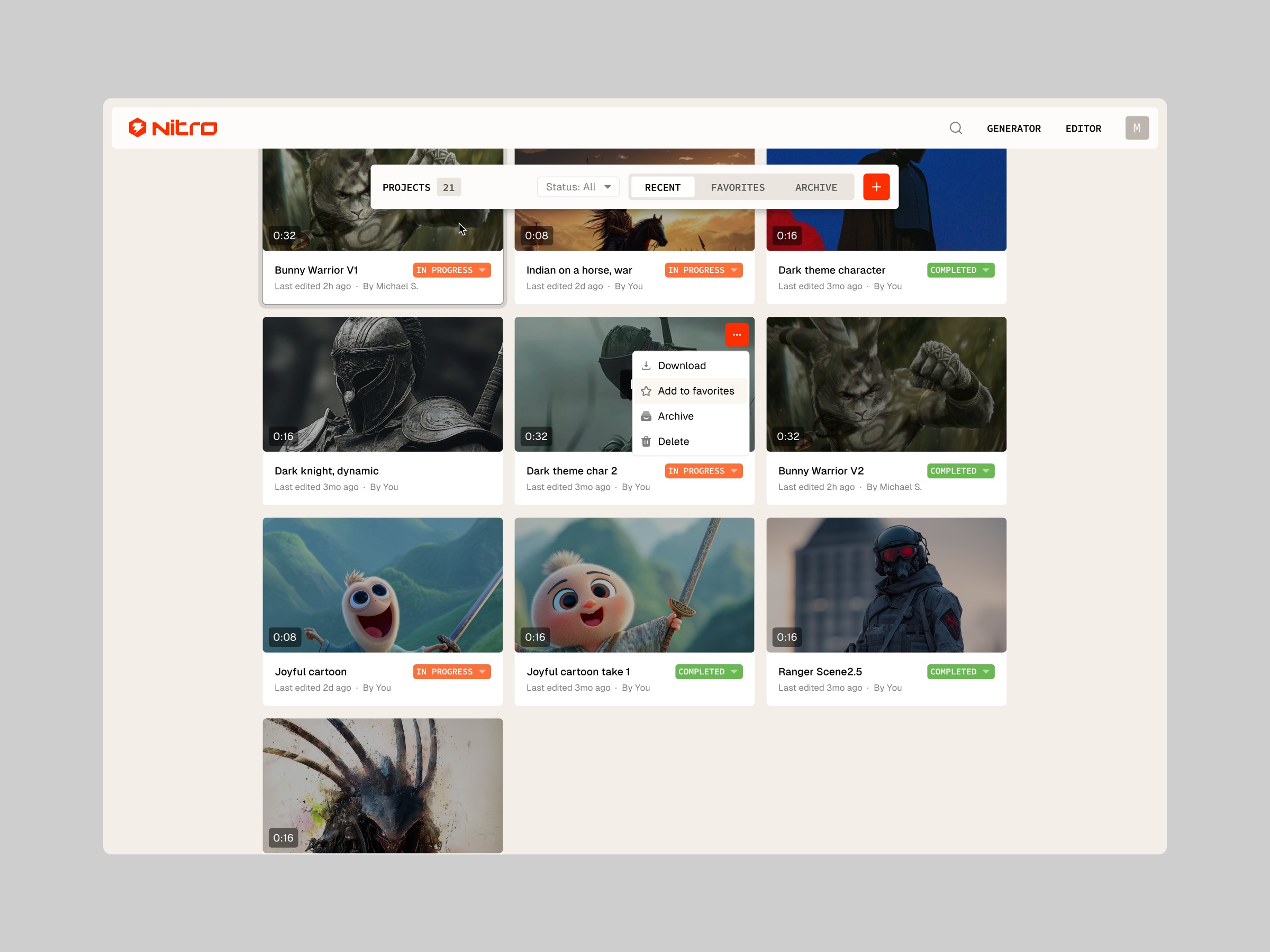 Nitro AI - Selected UI Shots Image 2