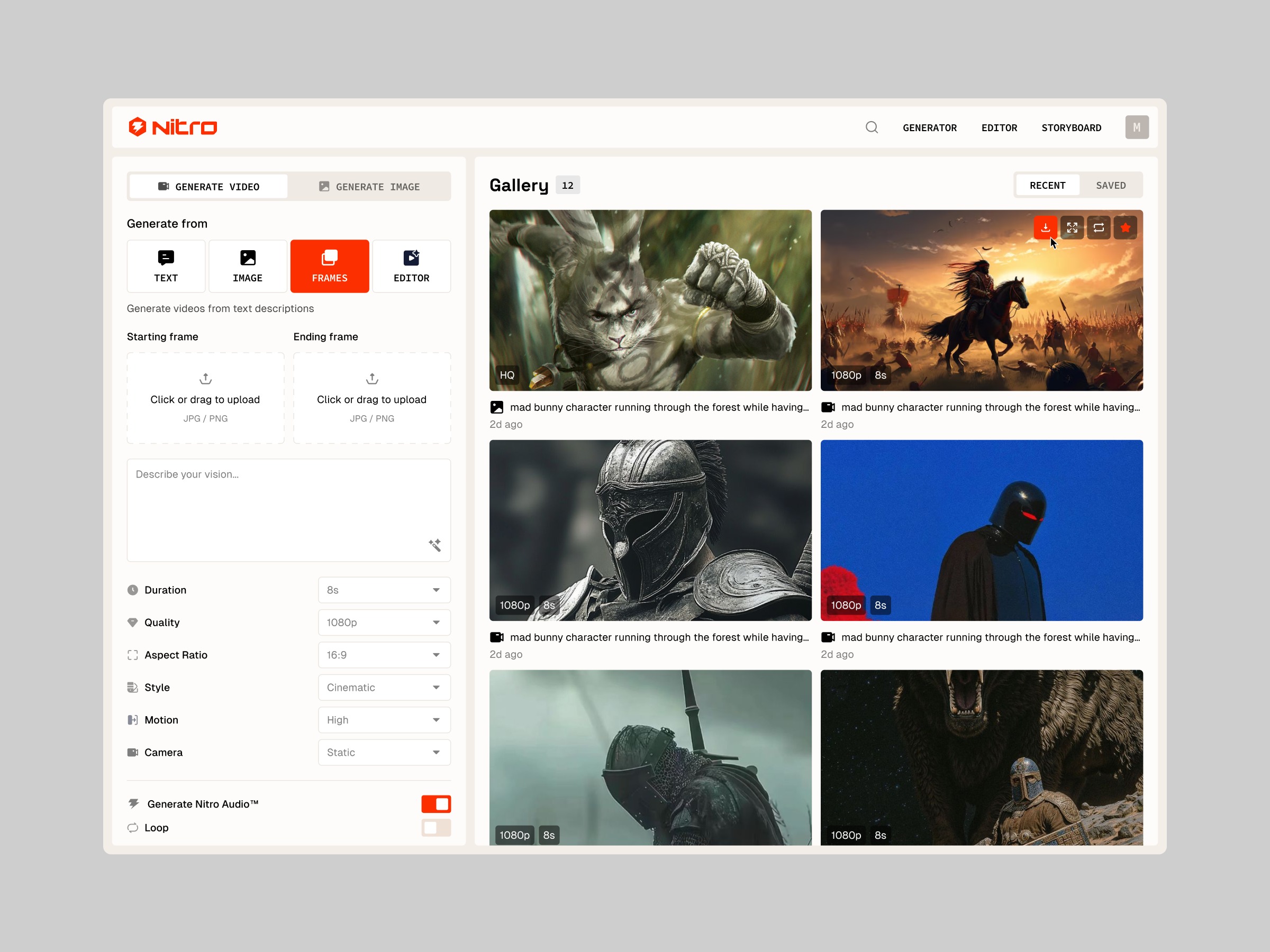 Nitro AI - Storyboard and Video Editing Image 2