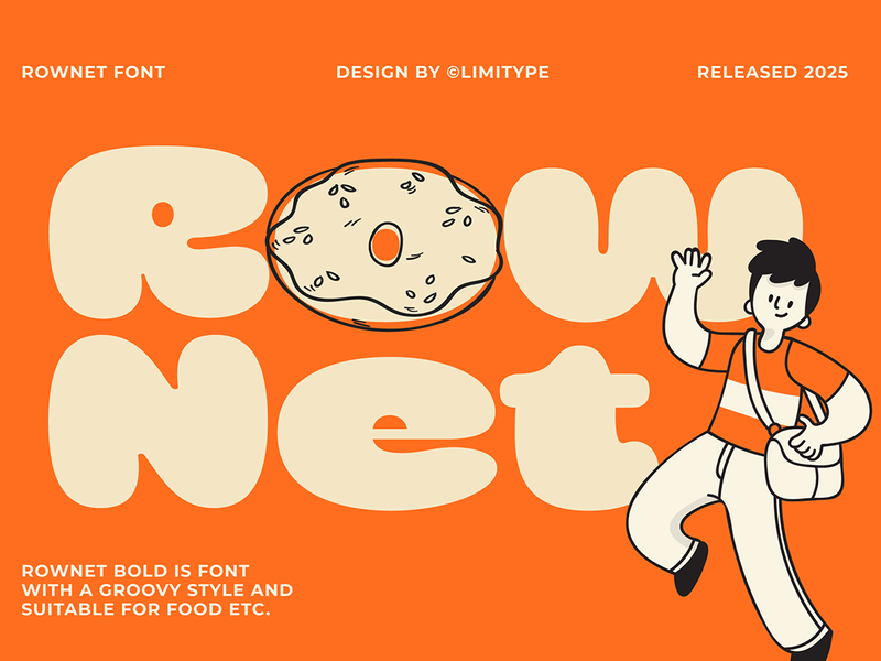 Rownet - Rounded Bold Font