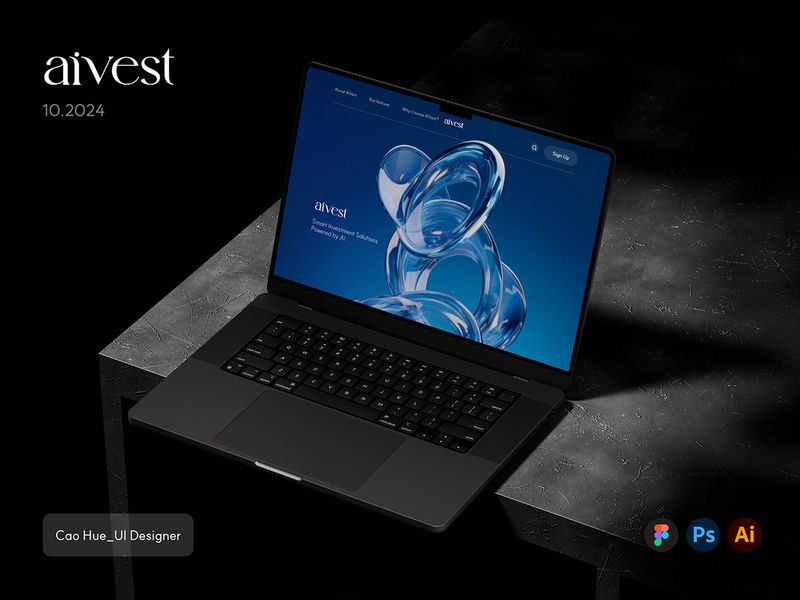 Landing page I AIVEST I UI UX Design I Case Study