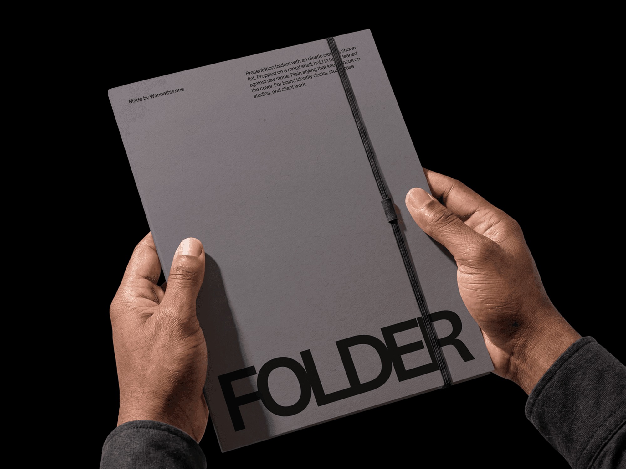 Presentation Folder Mockup in Hands