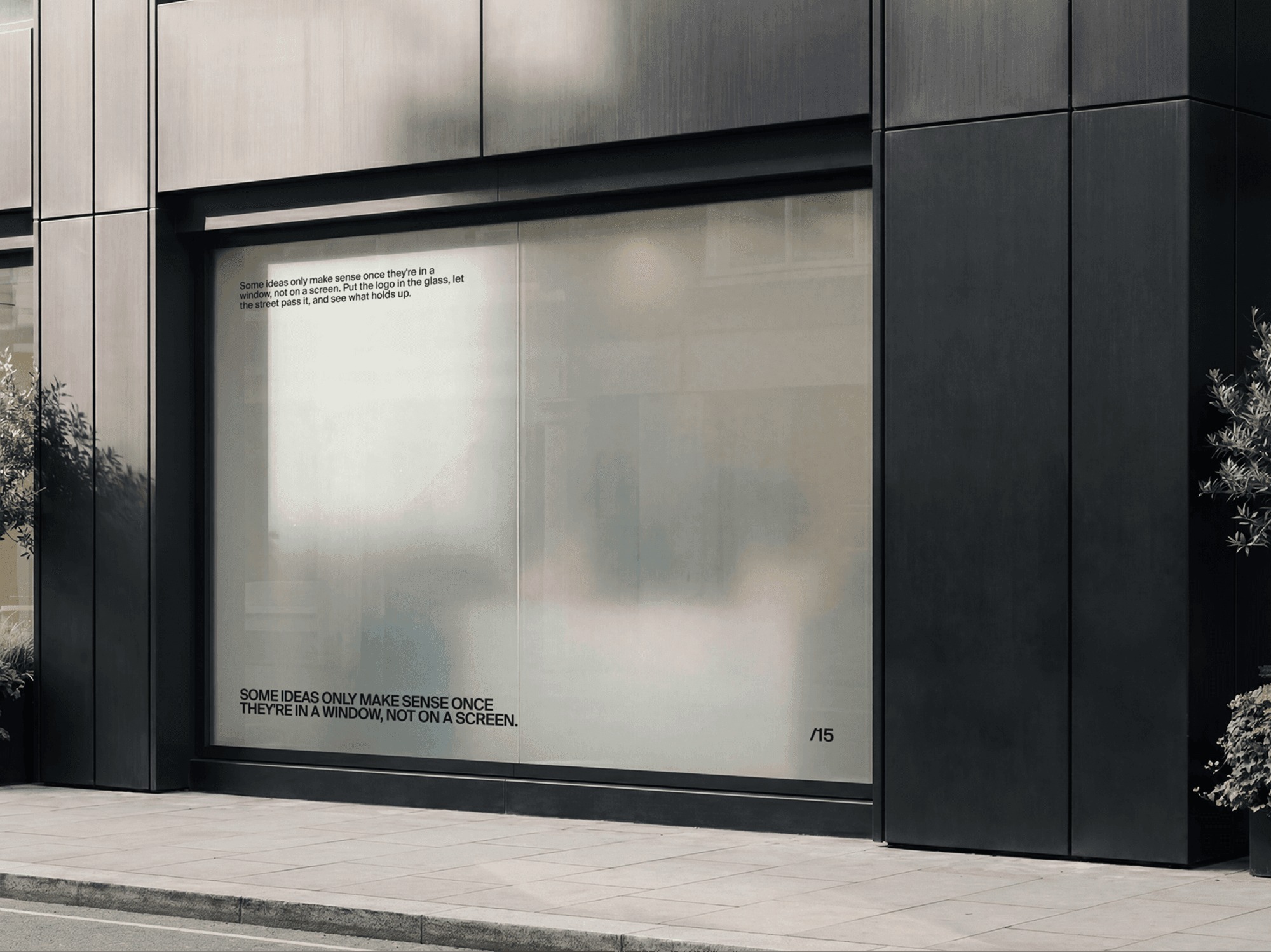 Minimal Shop Window Display Mockup