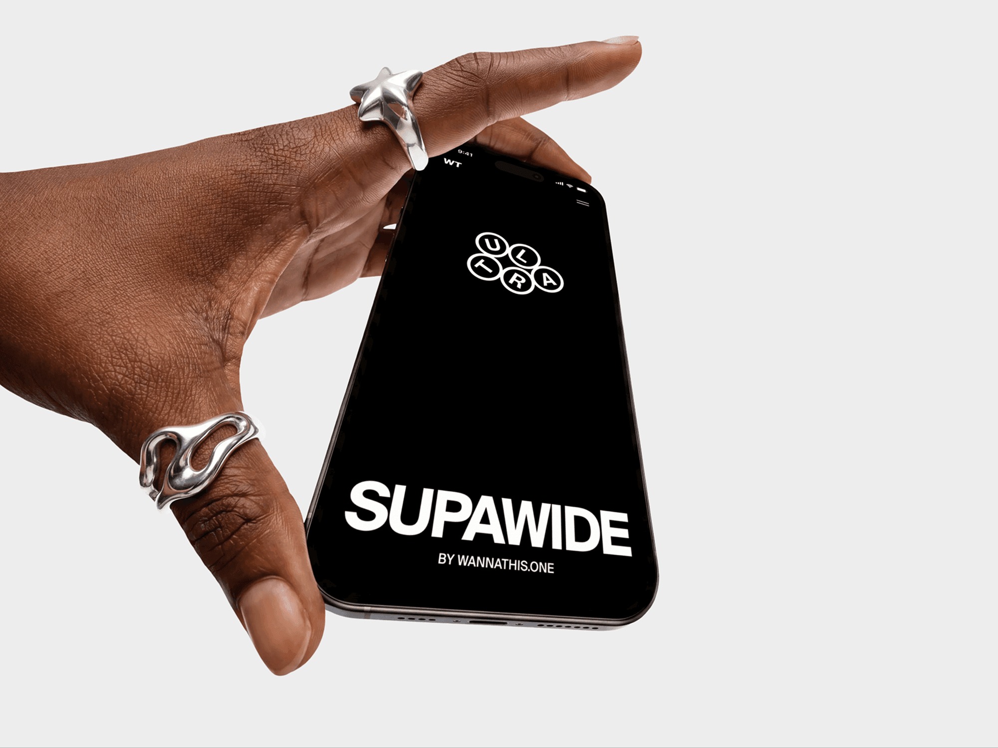Wide Angle iPhone Mockups in Hands Image 2