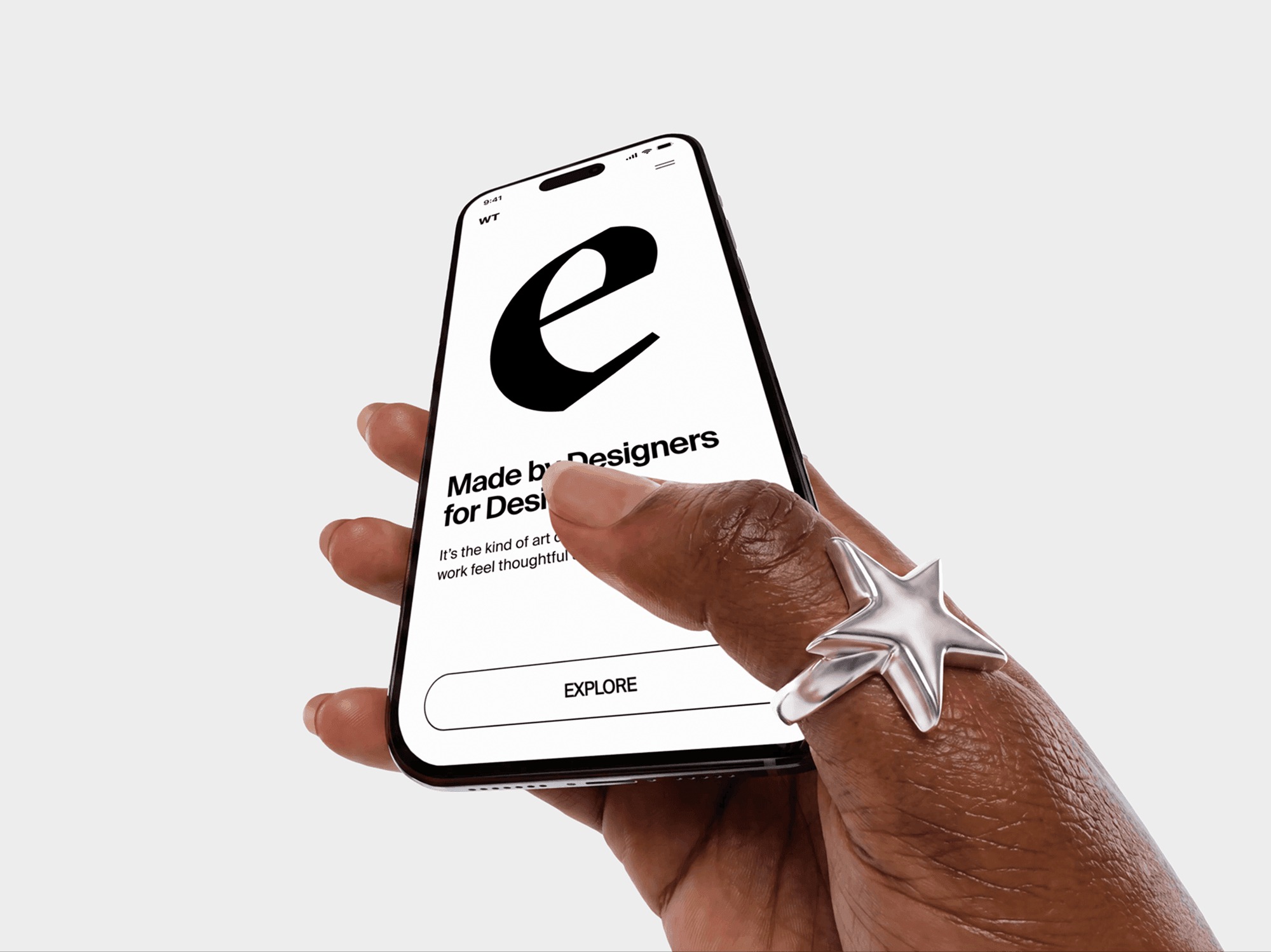 Wide Angle iPhone Mockups in Hands Image 7