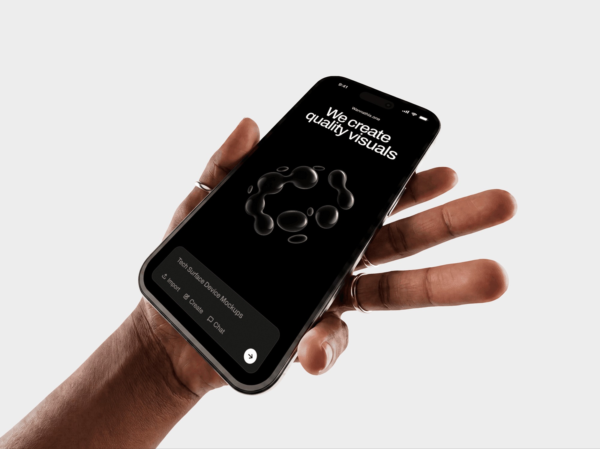 Wide Angle iPhone Mockups in Hands Image 8