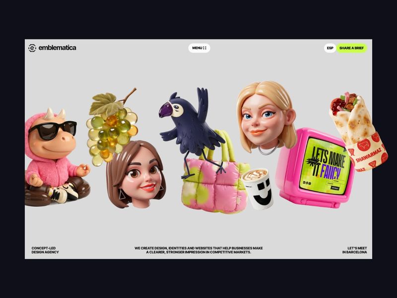emblematica — concept-led brand & web design agency in barcelona