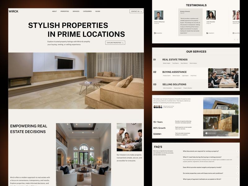 Wirck - Real Estate Website 