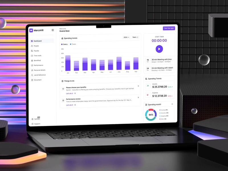 MarcoHR - HR Management Dashboard for Payroll, Benefits