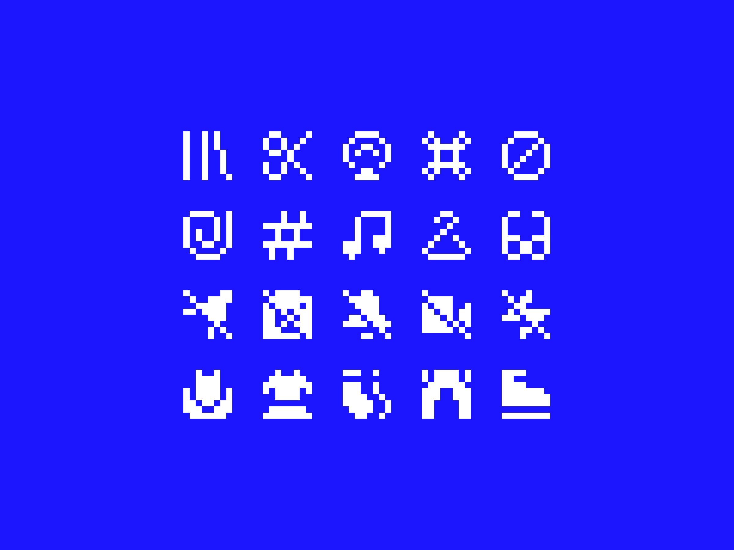 Smallbits – 200+ pixelated icons on an 8×8 grid Image 0