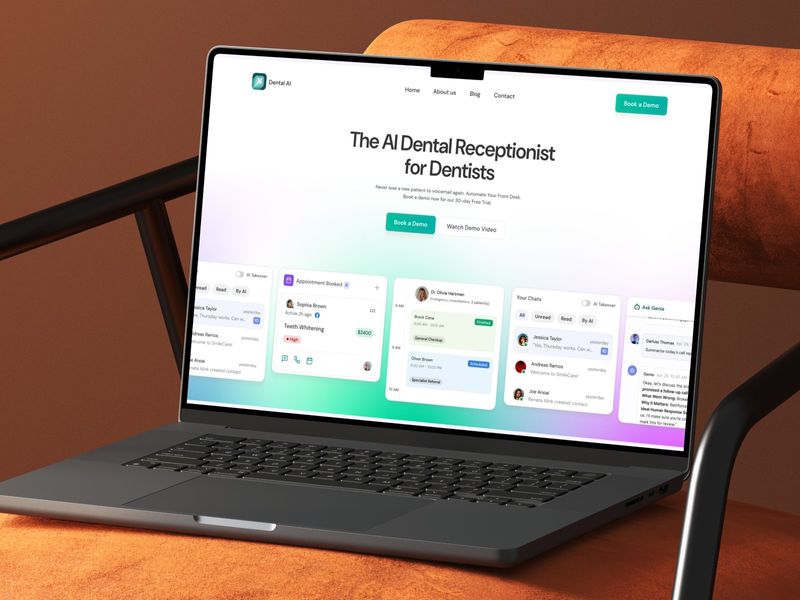 Dental AI Receptionist - UX UI Case Study