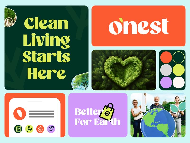 Sustainability Branding Design for Onest | By Focotik