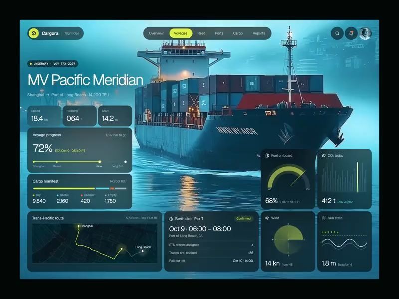 Cargora - Cargo Fleet Management Dashboard