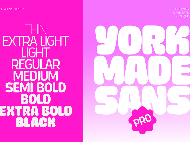 Yorkmade Pro - Sans Serif Font