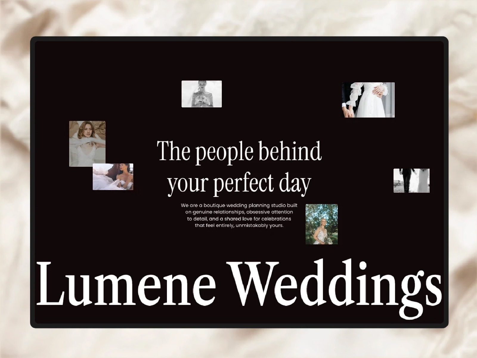 Lumene - Wedding Planner & Event Agency Framer Website Template Image 1