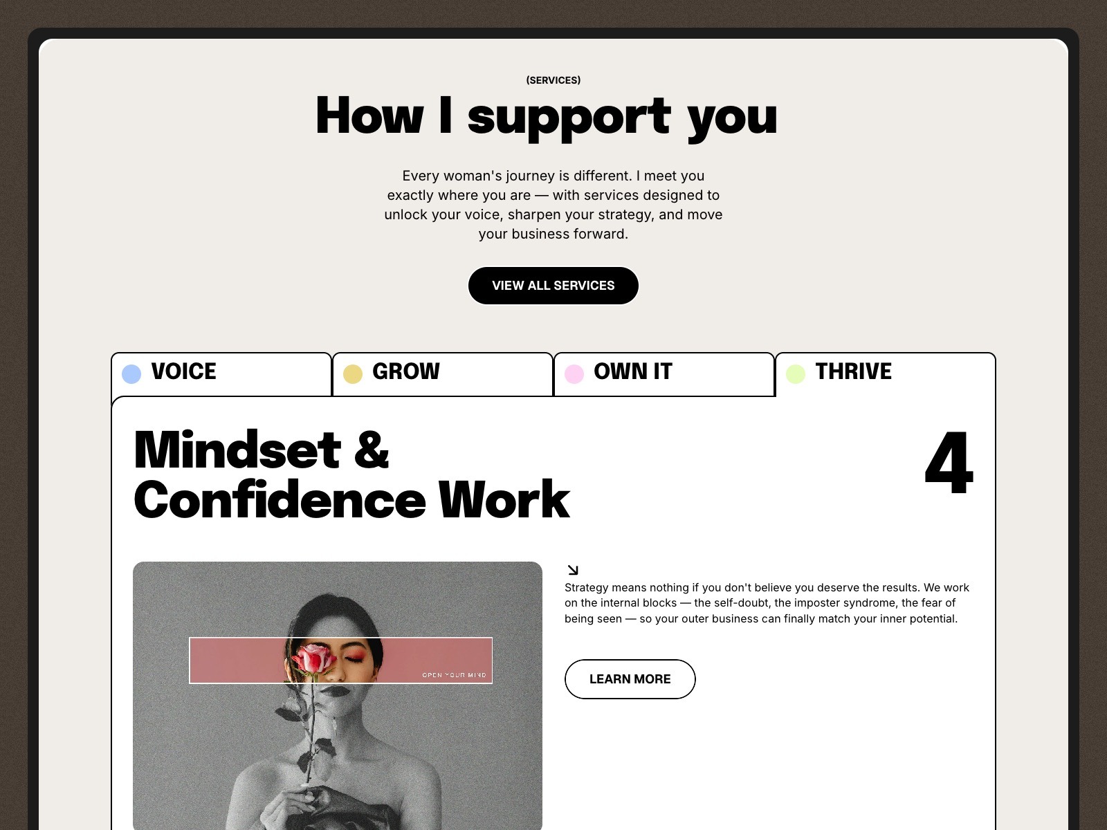 Caoch - Business Coaching & Consulting Website Template for Framer Image 0