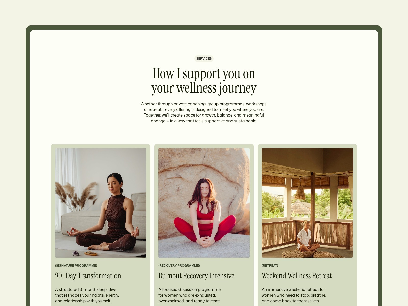 Awakened - Wellness Coach Website Template for Framer Image 0