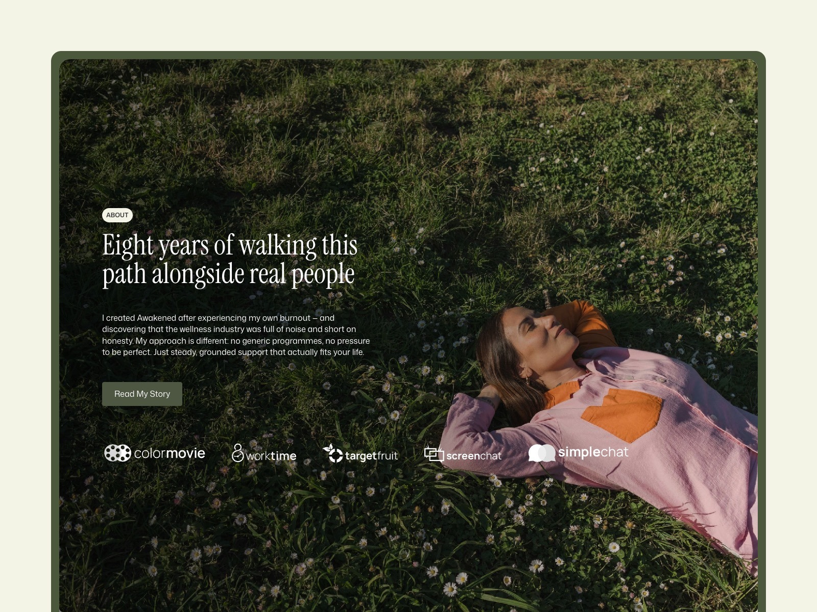Awakened - Wellness Coach Website Template for Framer Image 2