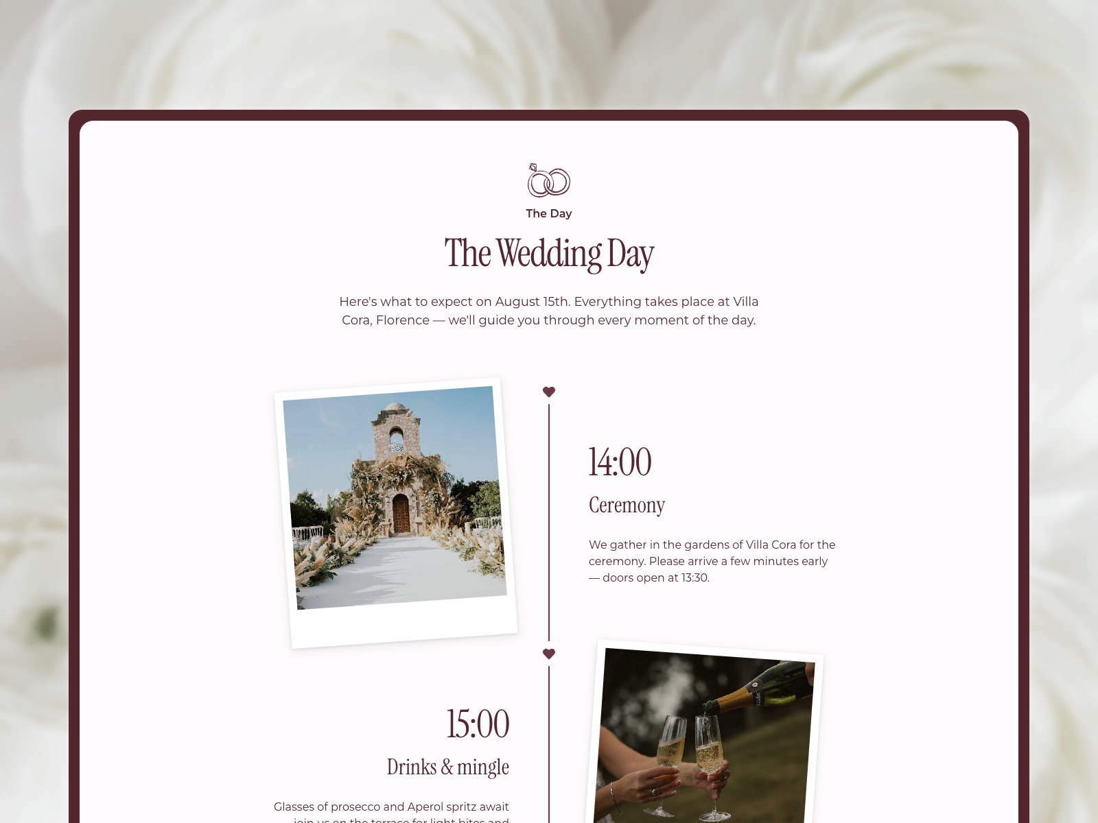 Wedded - Wedding Invitation Website Template for Framer Image 1