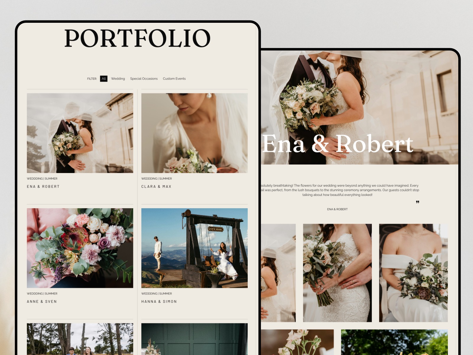 Floraly - Florist & Photographer Website Template for Framer Image 1