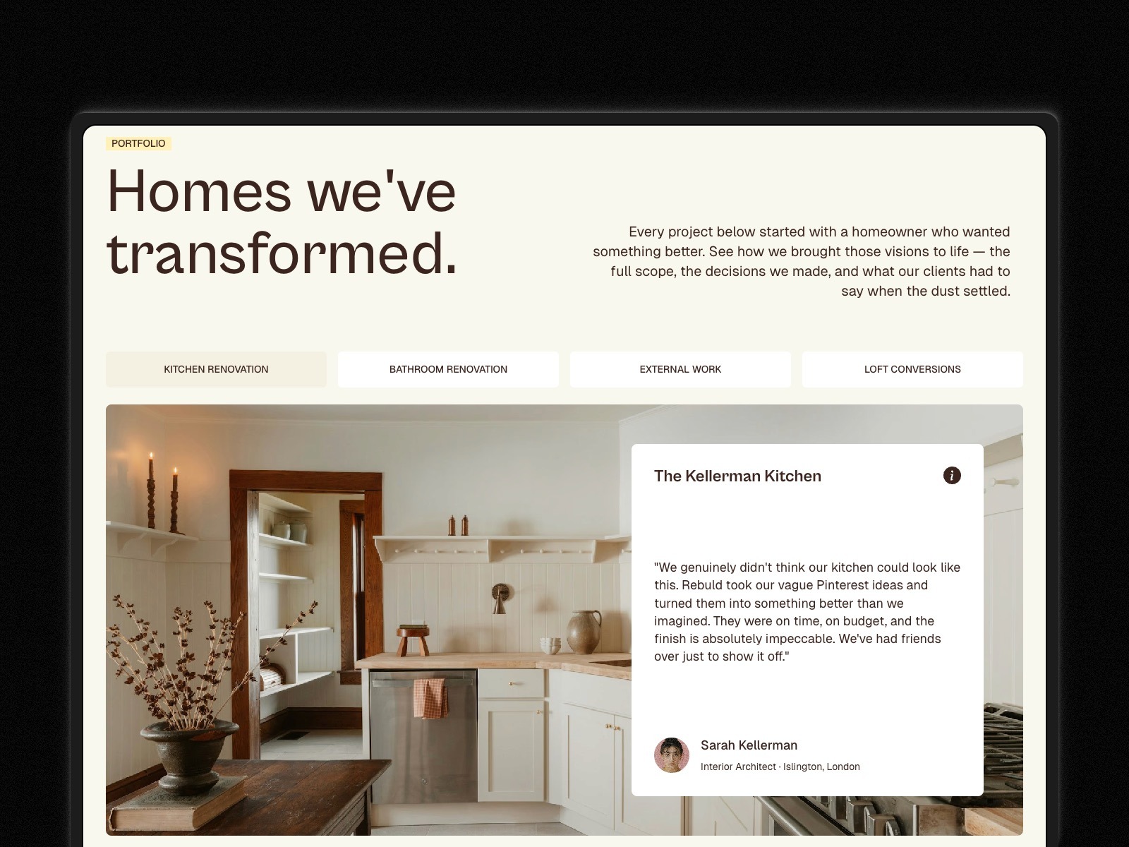 Rebuld - Home Construction & Renovation Website Template for Framer Image 0