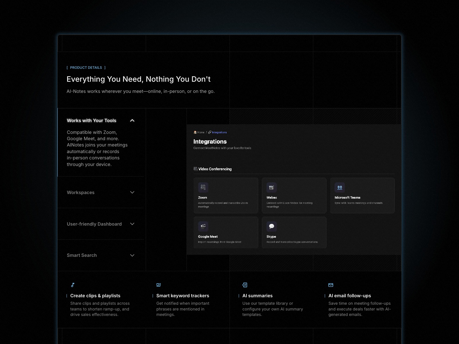 Notes - SaaS & AI Website Template for Framer Image 1