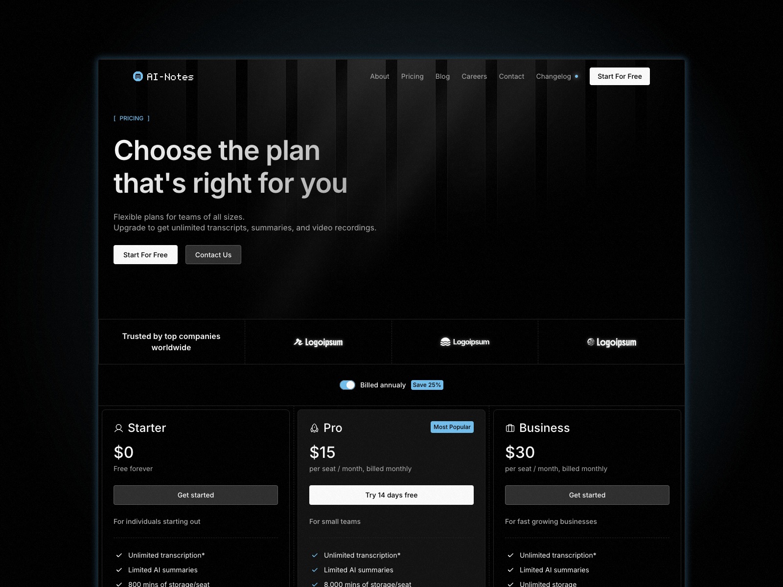 Notes - SaaS & AI Website Template for Framer Image 2