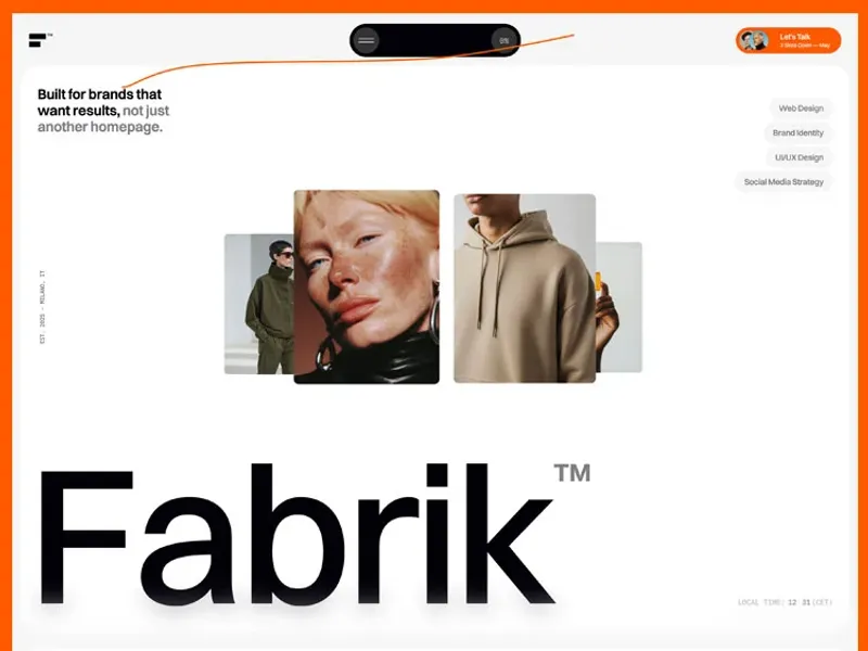 Fabriks by Masterthemes - Portfolio, Agency design asset by webflow