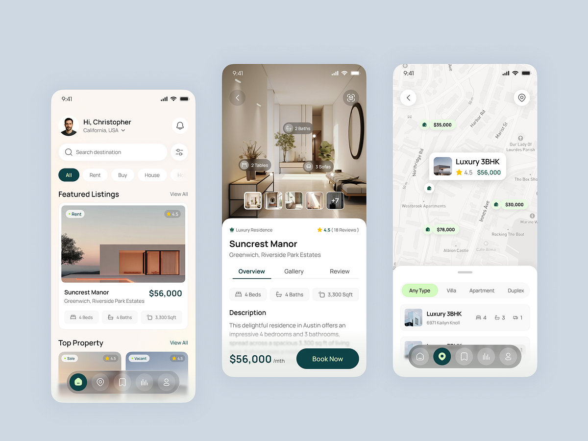 Real Estate App UI