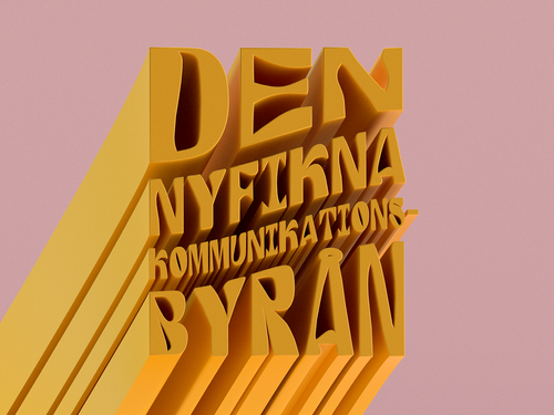 3d lettering motto by Arne Wetterholm