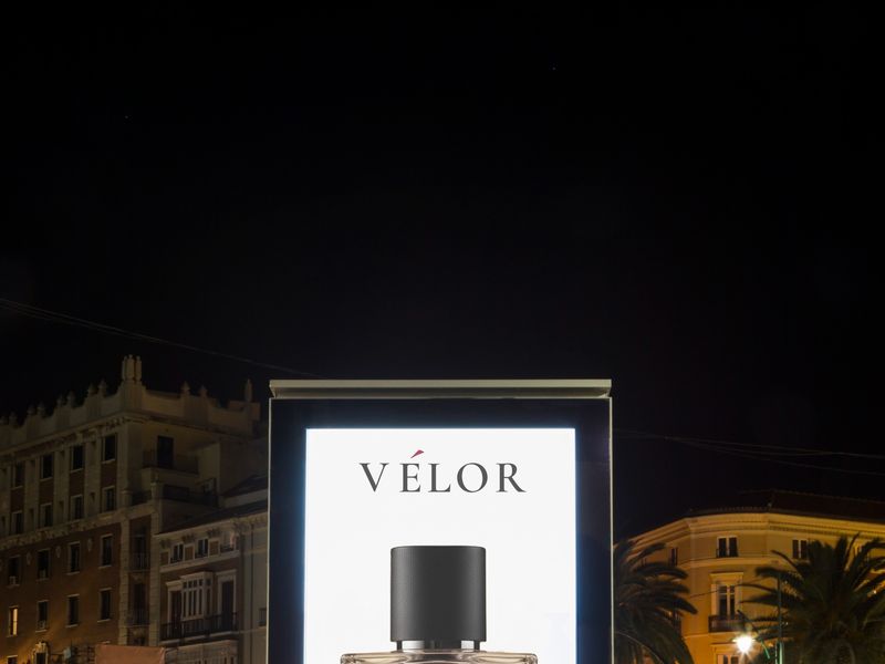 VÉLOR — Luxury Perfume Outdoor Advertising Concept