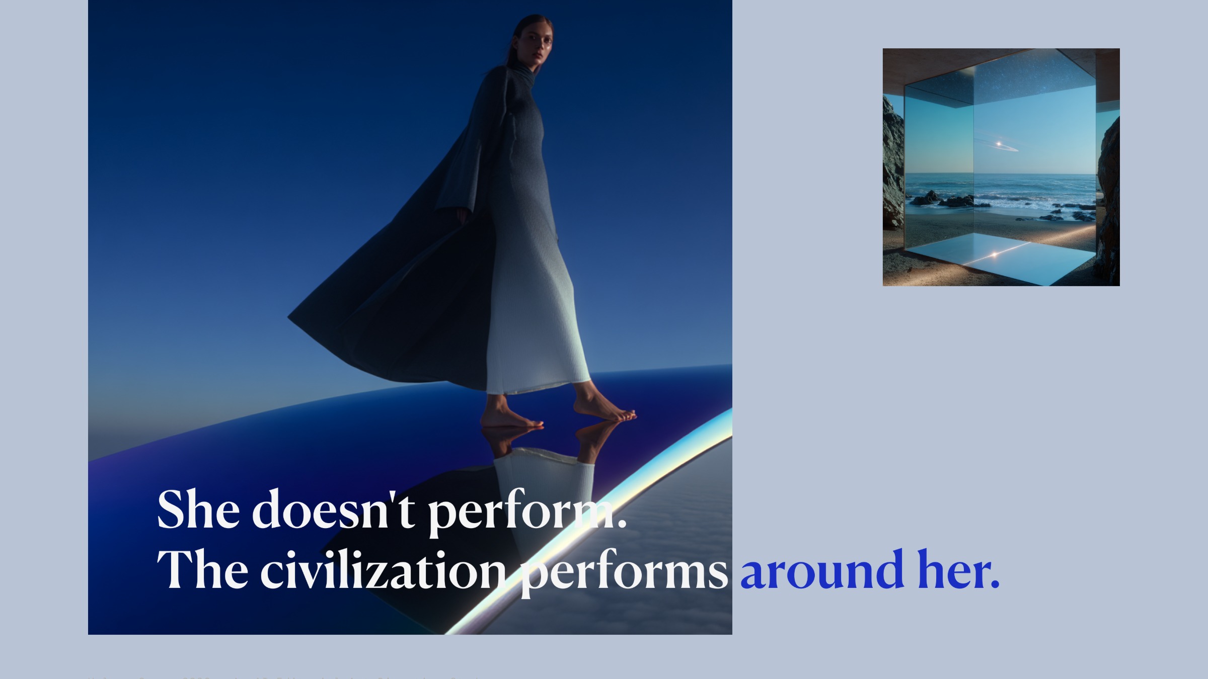 AI Editorial Art Direction Studies — Issue 01: Extra Celestial Image 2