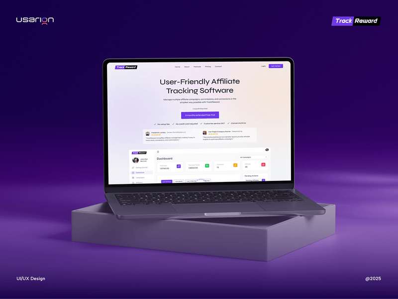 TrackReward – Affiliate Tracking Software Design