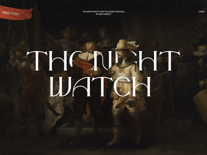 The Night Watch | Free Font