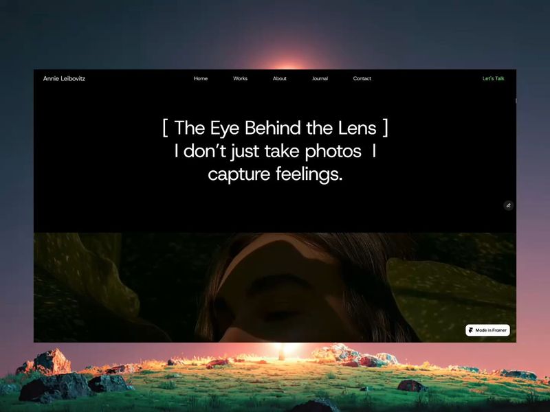 Annie – Photography Portfolio Framer Template