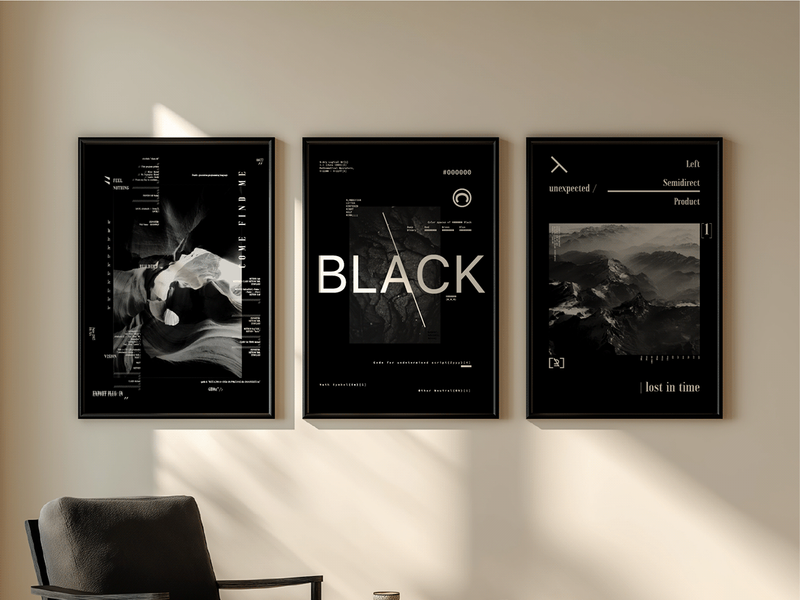 BLACK / Poster Set — Free AI Download